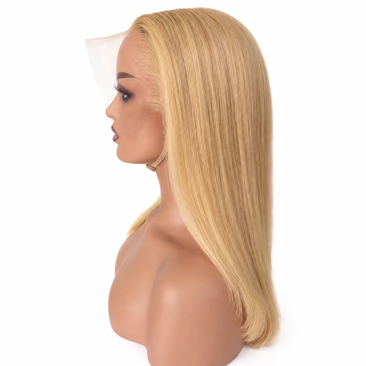 Full Frontal Honey Brown Straight Hair